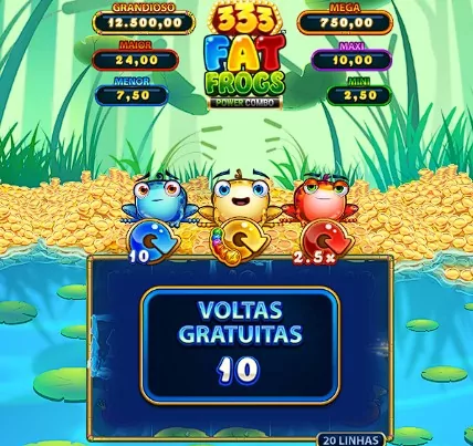 Fat Frogs Power Combo Rodadas Grátis