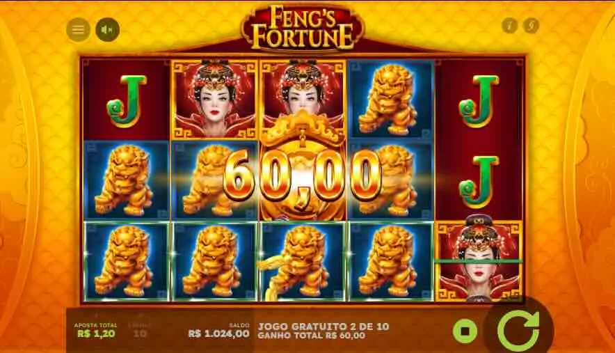 Rodadas gratis em Fengs Fortune