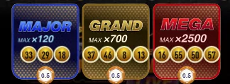 Mega Fire Blaze Lucky Ball bingo