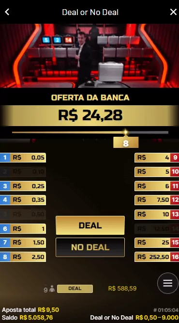Como jogar deal or no deal