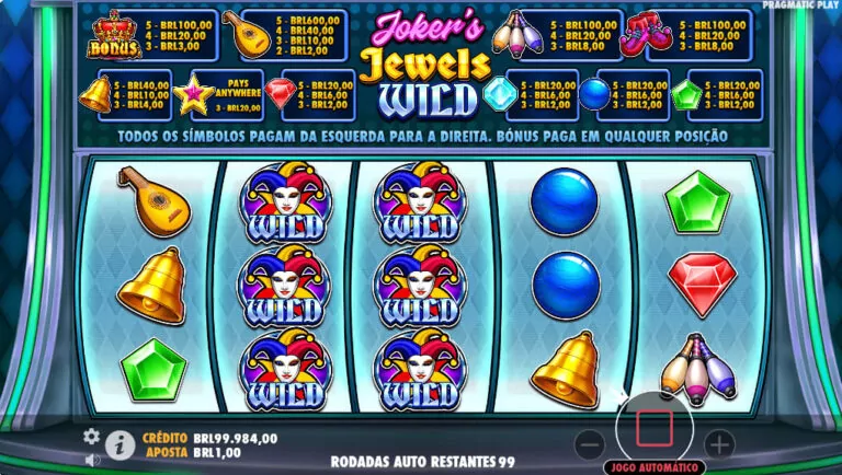 Wild expansível de Joker’s Jewels Wild