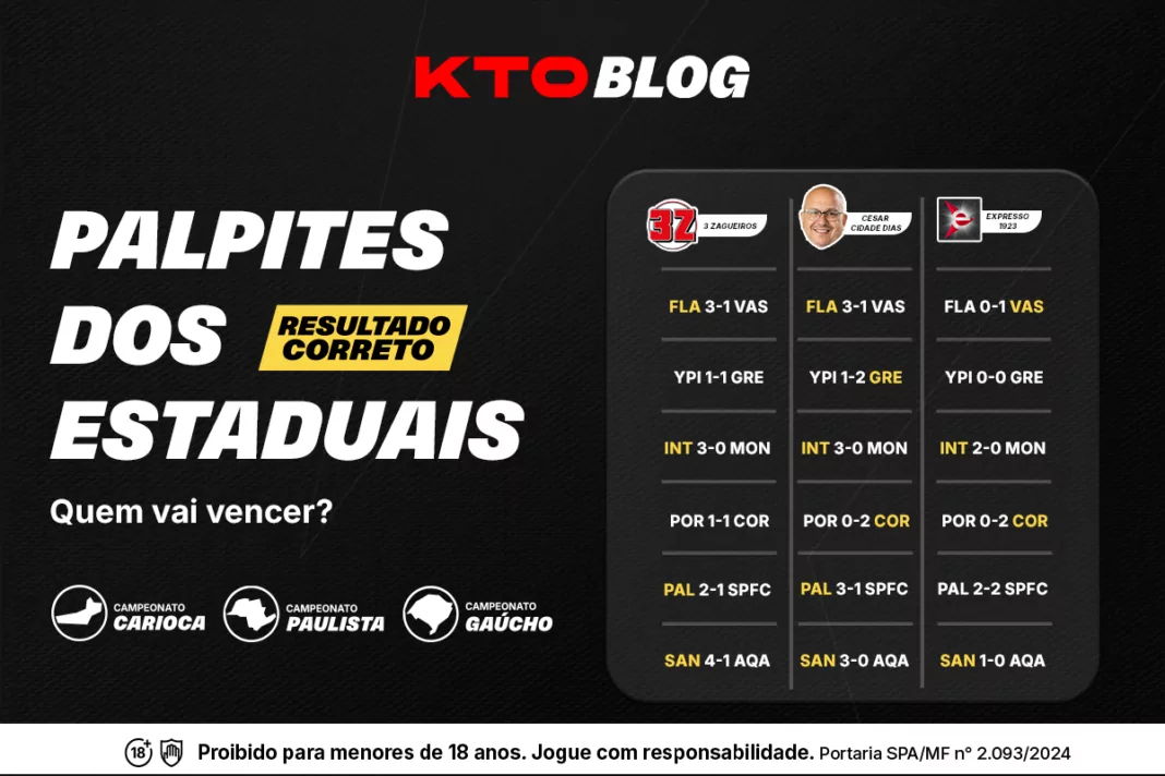 Palpites nos estaduais
